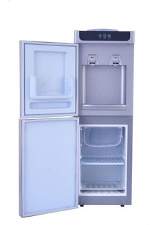 مبرد مياه بيرجن بحنفيتين بارد-ساخن ، استانلس ستيل، بثلاجة وفريزر، تصميم ابواب ميتاليك، موديل BYB87 - سيلفر - الصورة 2