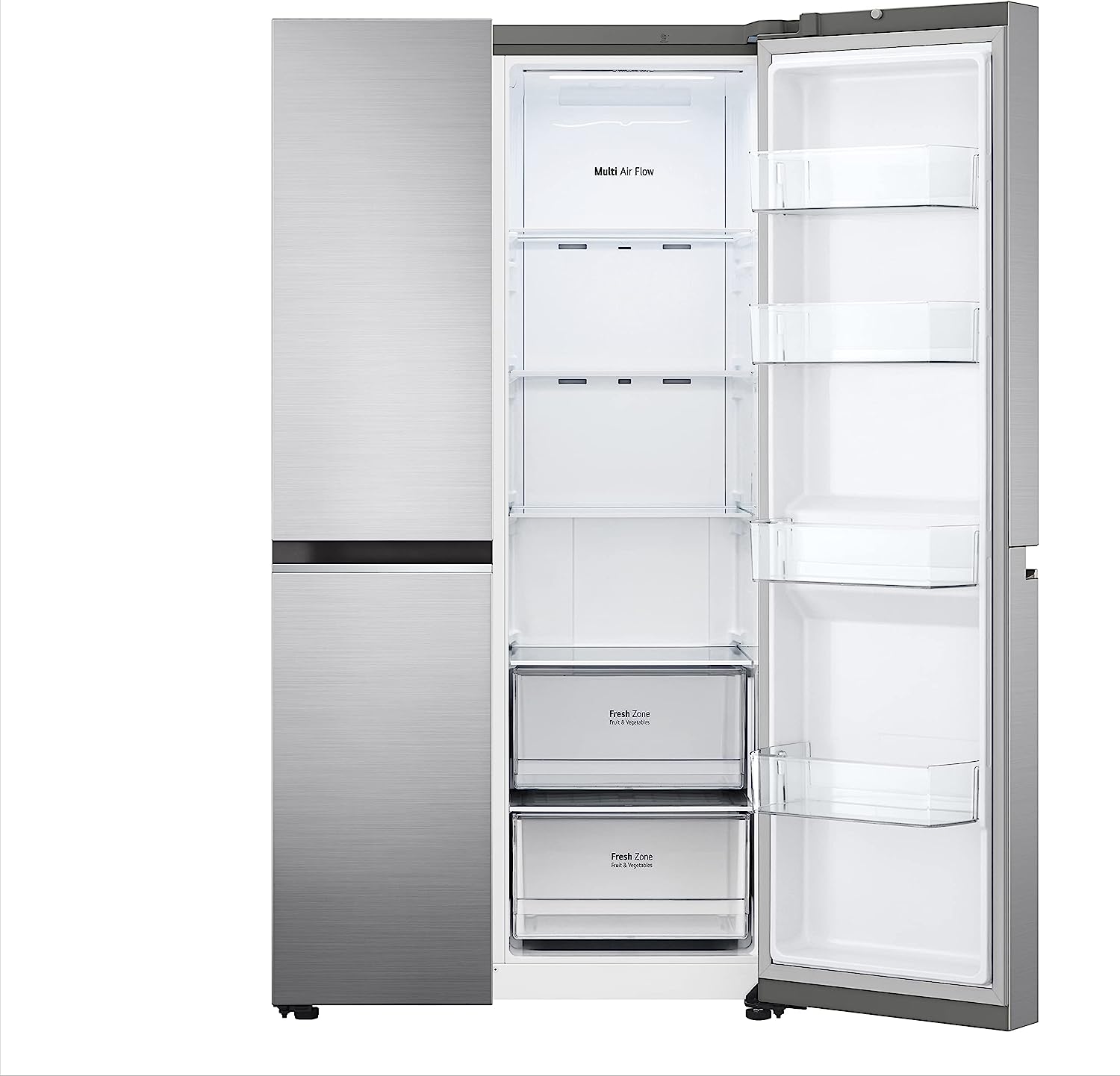 ثلاجه ال جى نوفروست، 647 لتر، بموتور انفرتر ، فضي - GC-B257SLWL - الصورة 3