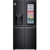 ثلاجه ال جى 4 باب ديجيتال انفرتر بمبرد مياه، نو فروست، اسود - GC-X22FTQEL