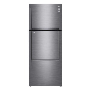 ثلاجه نوفروست ال جى بموتور انفرتر، 512 لتر، فضي - GN-A722HLHU
