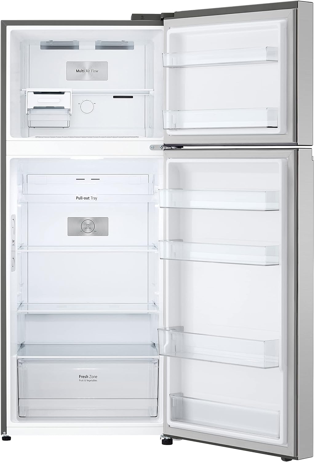 LG Refrigerator, 410 liter Free Stand Inverter 2 Doors Stainless GN-B522PLGB - Image 3