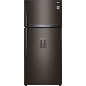 ثلاجه ال جى نوفروست، 500 لتر، بموتور انفرتر ، اسود - GN-F722HXHL