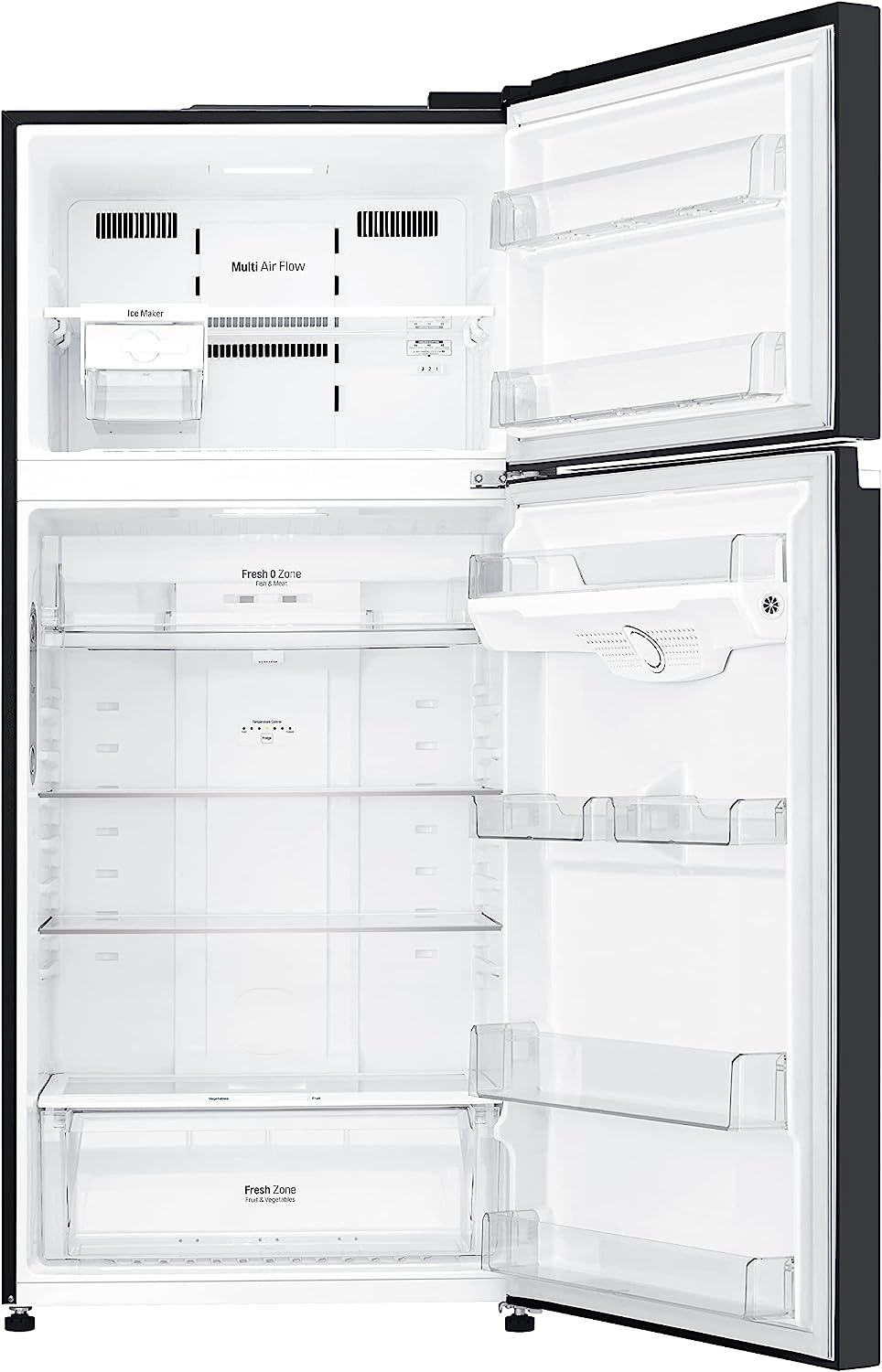 ثلاجه ال جى انفرتر، نو فروست، 547 لتر، 2 باب، اسود - GN-C722SGGL - الصورة 3