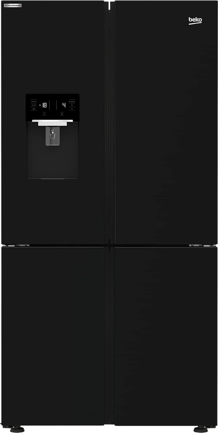 BEKO REFRIGERATOR 626 LITER 4 DOORS NOFROST DIGITAL Touch BLACK GNE134626BH