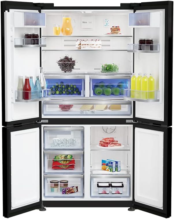 BEKO REFRIGERATOR 626 LITER 4 DOORS NOFROST DIGITAL Touch BLACK GNE134626BH - Image 2