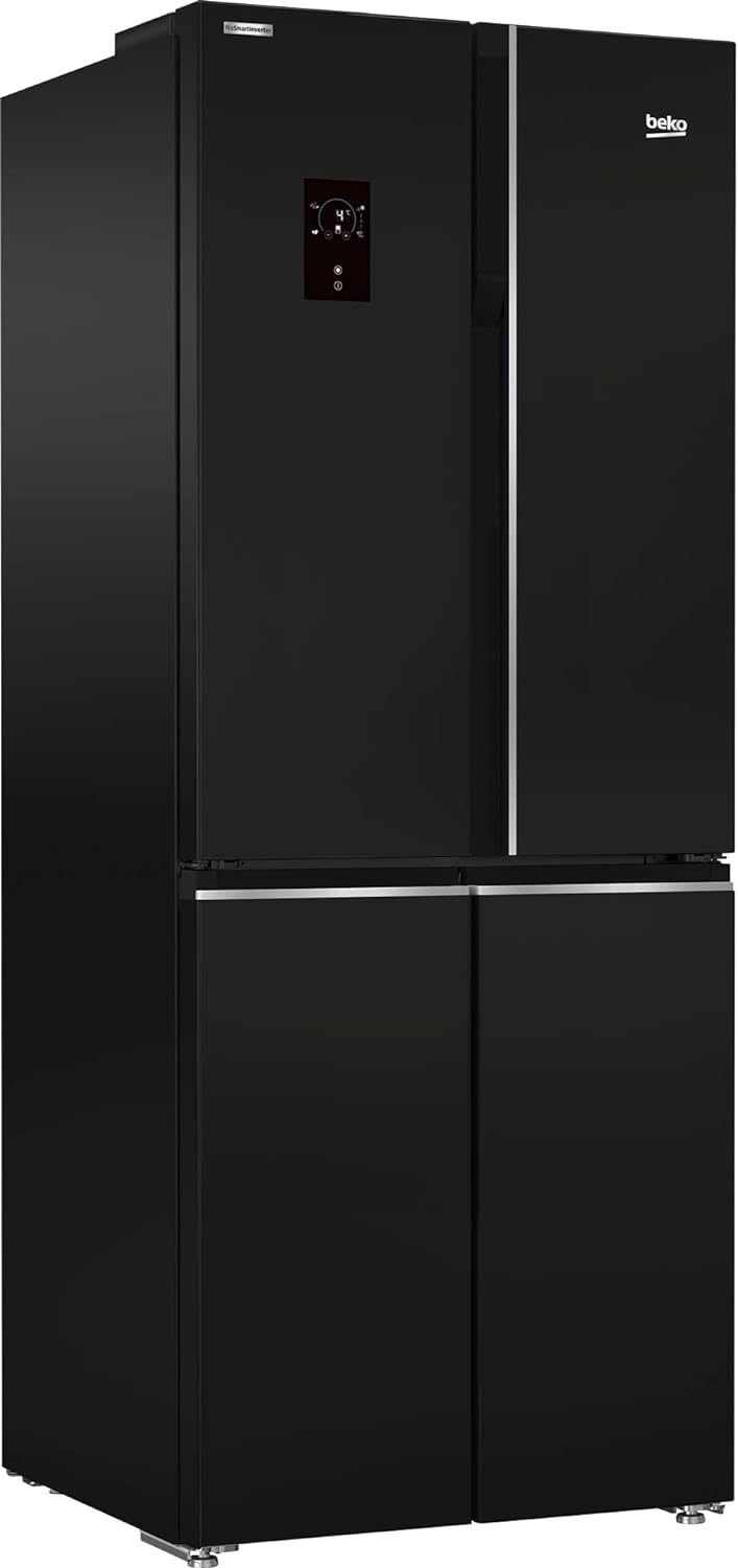 بيكو ثلاجة 450 لتر سايد باي سايد نوفروست 4 باب ديجيتال لون أسود GNE480E20ZBH - الصورة 2