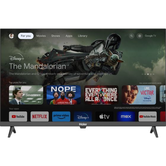 Haier 32 Inch HD Smart LED TV with Built-in Receiver - H32K80E