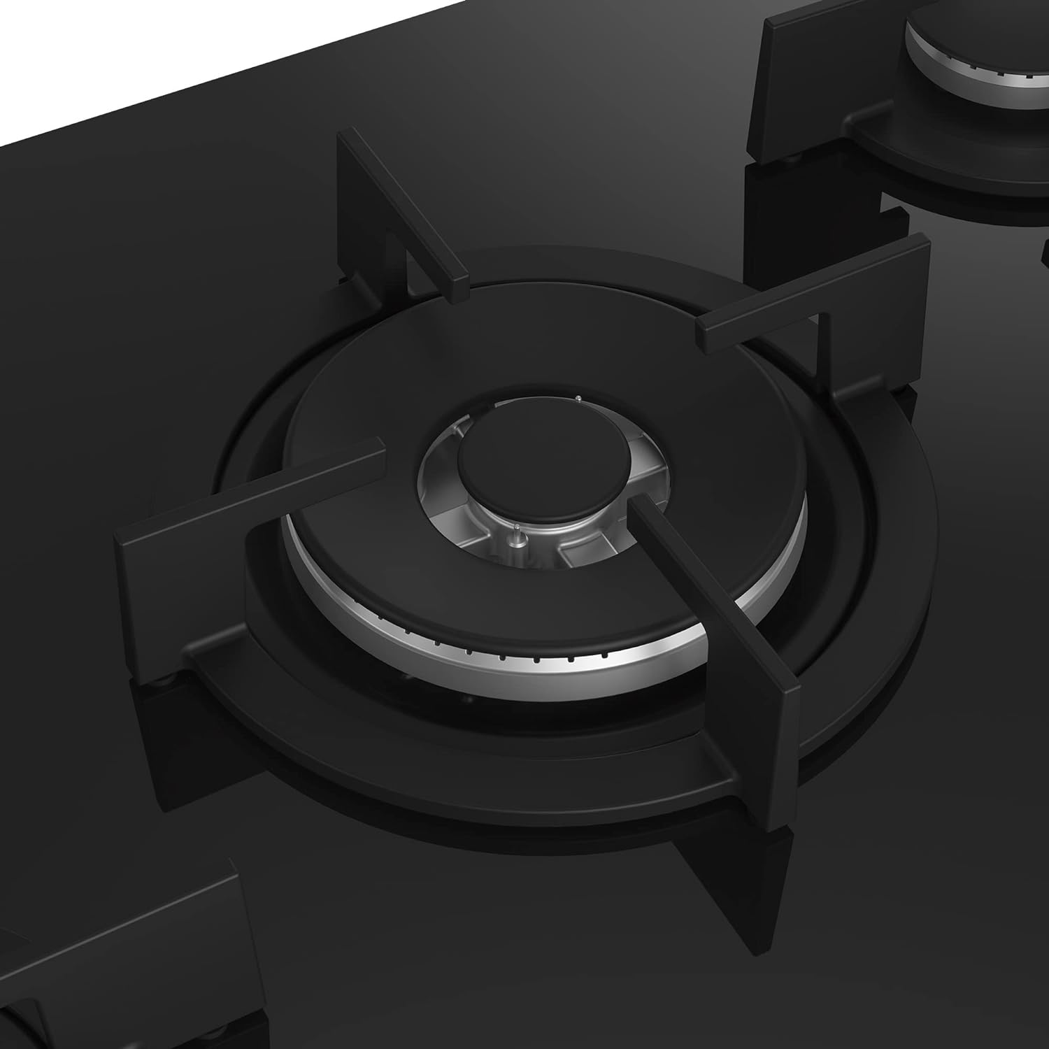 Beko HILW 75222 S Gas hob 75 cm - crystal 4 burners 1 wok - Image 4