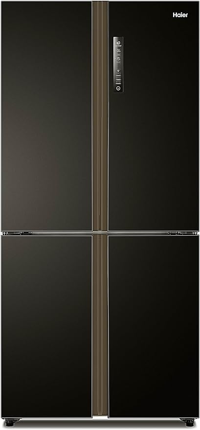 ثلاجة هاير نوفروست، 512 لتر، اسود - HRF-530TDBG