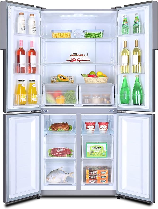 ثلاجة هاير نوفروست، 512 لتر، سيلفر - HRF-530TDPD - الصورة 2