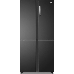 ثلاجة هاير 4 ابواب (فريزر سفلي) سعة 550 لتر -نو فروست-انفرتر ، اسودHRF-565 TDBG