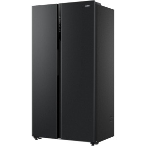 ثلاجة نوفروست هاير، 521 لتر، انفرتر، اسود - سايدx سايد HRF-570SDBM