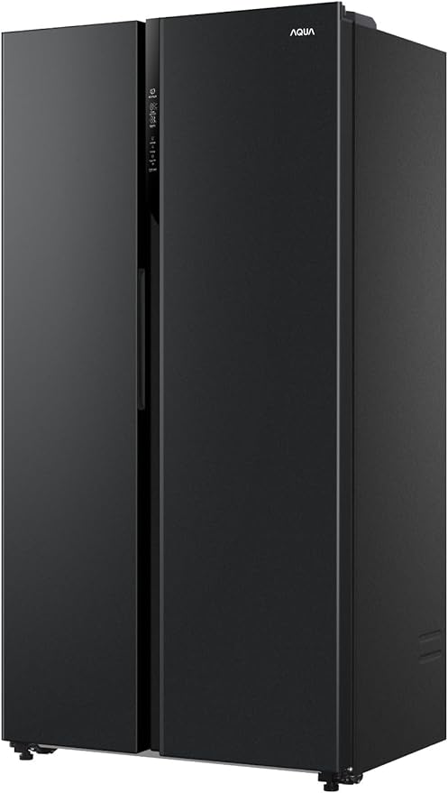 ثلاجة نوفروست هاير، 521 لتر، انفرتر، اسود - سايدx سايد HRF-570SDBM