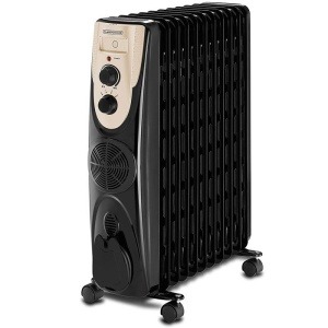 دفاية زيت من بلاك+ديكر OR011FD-B5، 11 ريشة - 2500 وات - اسود