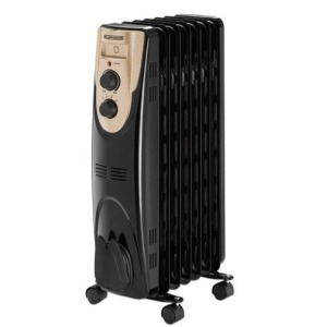 دفاية زيت من بلاك+ديكر OR090D-B9، 9 ريش - 2000 وات - اسود