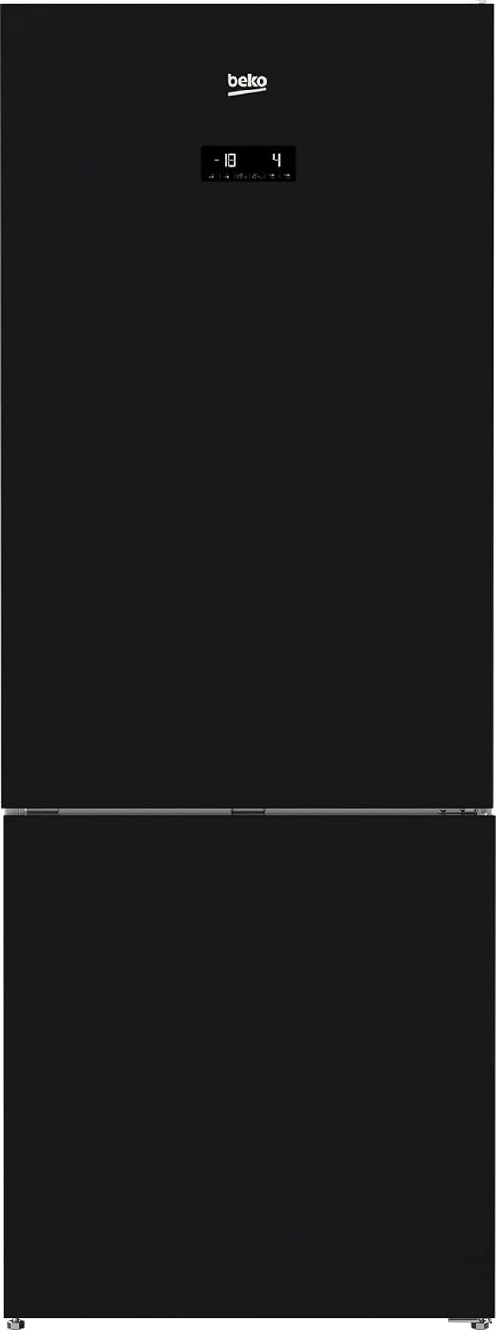 بيكو ثلاجة كومبي 560 لتر نوفروست ديجيتال تاتش اسود زجاج موديل-RCNE560E35ZGB