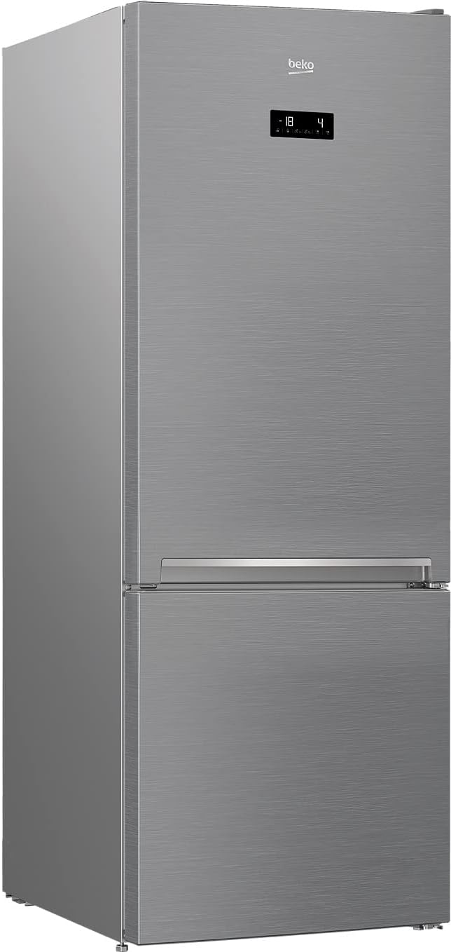 بيكو ثلاجة بخاصية منع تكون الثلج نو فروست 560 ومعقم بالاشعة فوق البنفسجية وشاشة رقمية سوداء من - 495 لتر (كومبي) RCNE560E40ZGBUV