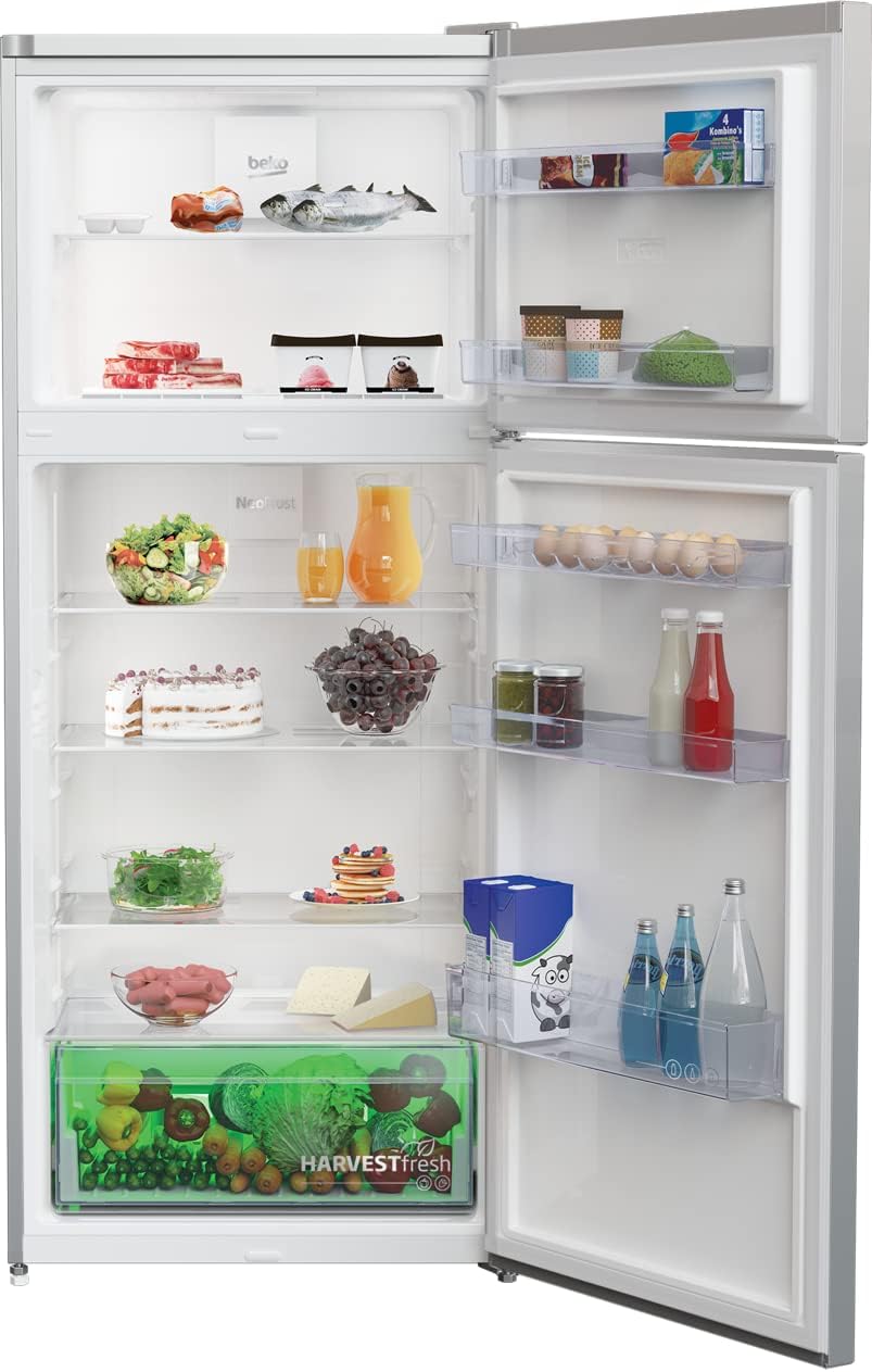 ثلاجة نوفروست بيكو بتقنية انفرتر، 367 لتر، ستانلس ستيل - RDNE430K02DXI - الصورة 2