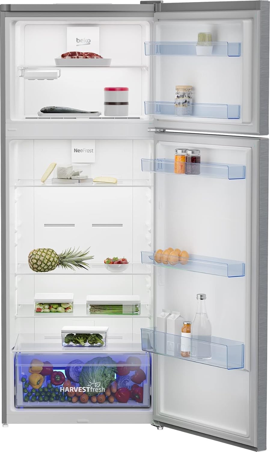 ثلاجة نو فروست - 448 لتر استانلس استيل انفرتر RDNE448M20XB - الصورة 3