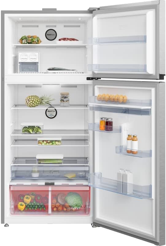 ثلاجة بيكو RDNE650E60XP نو فروست إنفرتر - سعة 630 لترًا - فضي - الصورة 2