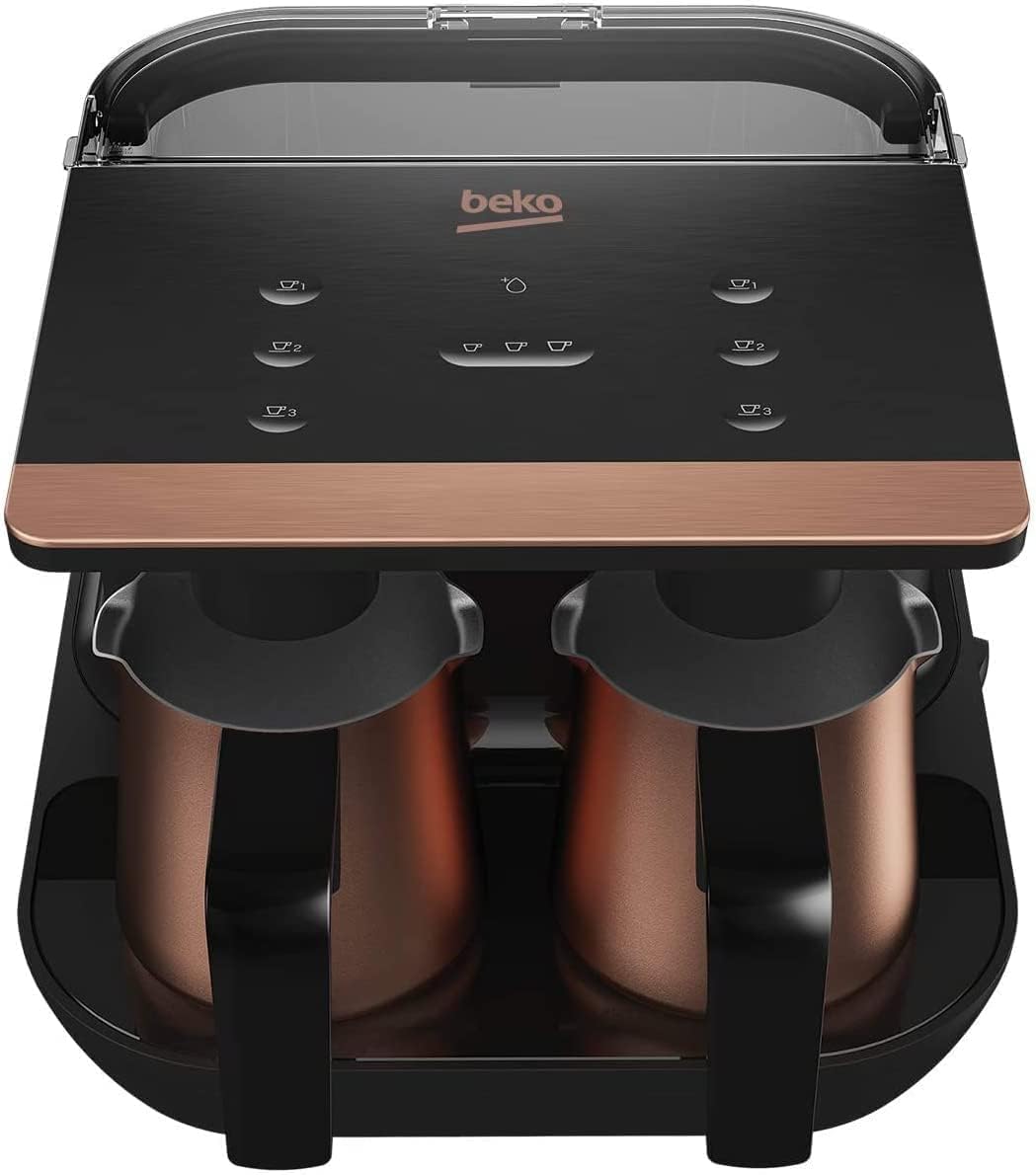 بيكو ماكينة تحضير القهوة التركي TKM8961B، اسود - الصورة 3