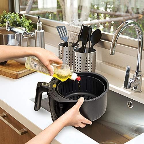 بلاك اند ديكر قلاية بدون زيت بتقنية التسخين الحراري السريع AF250G-B5، 2.5 لتر، 800 جم - اسود وذهبي - الصورة 4