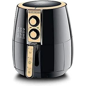 بلاك & ديكر ايروفراي مقلاة الهواء سعة 4 لتر - اسود/ذهبي، AF300-B5