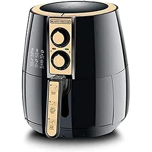 بلاك & ديكر ايروفراي مقلاة الهواء سعة 4 لتر - اسود/ذهبي، AF300-B5
