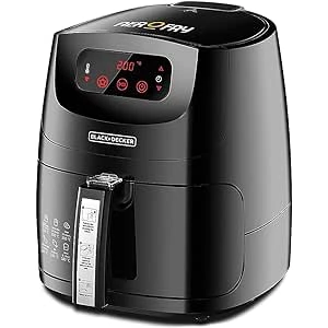 بلاك اند ديكر AF600 مقلاة هوائية - 5 لتر - 1.2 كجم - 1500 واط - أسود