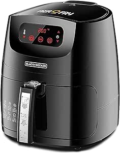بلاك اند ديكر AF600 مقلاة هوائية - 5 لتر - 1.2 كجم - 1500 واط - أسود