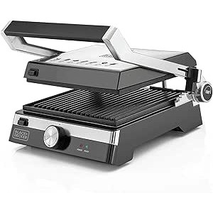 بلاك اند ديكر شواية كهربائية ، 2000 واط، فضي + اسود - CG2000-B5