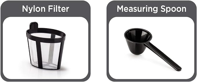 ماكينة صنع قهوة الاسبرسو بالتقطير سعه 2 كوب من بلاك اند ديكر 450 واط و خزان مياه سعه 250 مل, D سم 48، معدن بولي كربونات بورسلين - الصورة 2