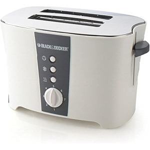 بلاك اند ديكر محمصة خبز تتسع لقطعتين بخاصية كول تتش - ابيض، ET122-B5