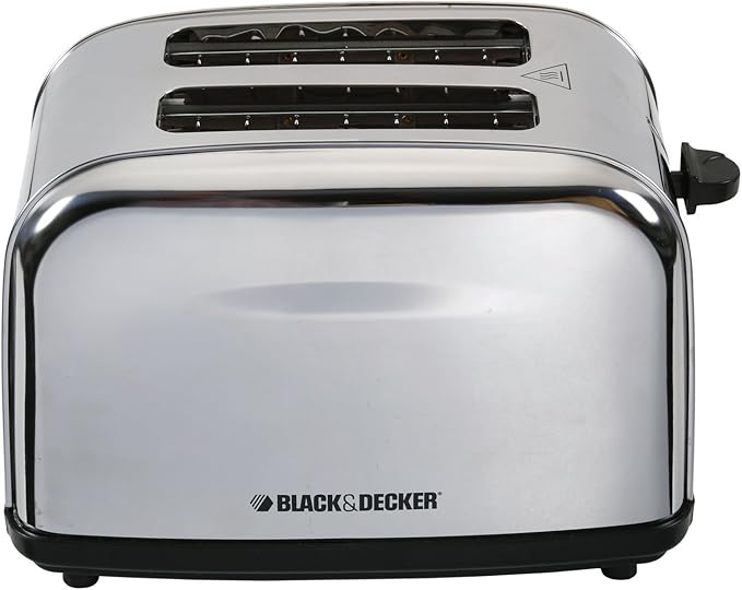 Black & Decker 2 Slice Cool Touch Toaster, Silver - Et222-B5, Stainless Steel Material - Image 4