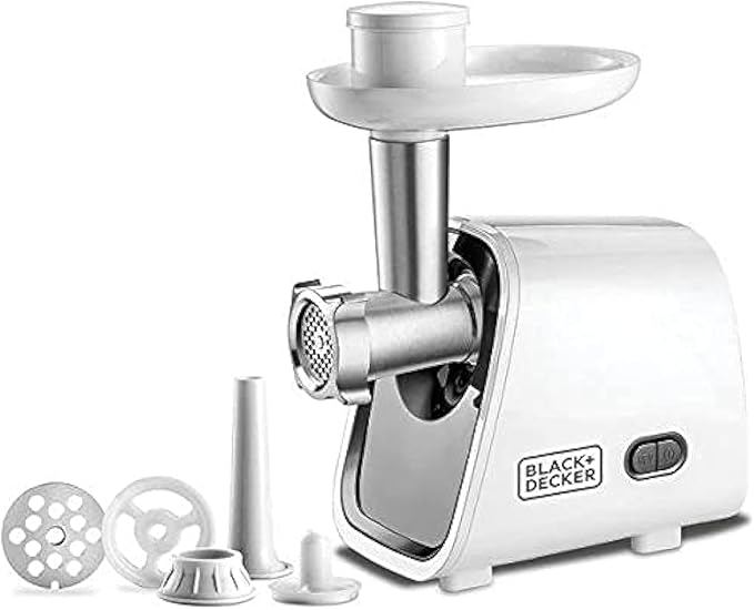 Black + Decker 1500 watt meat grinder, white - FM1500-B5 - Image 3