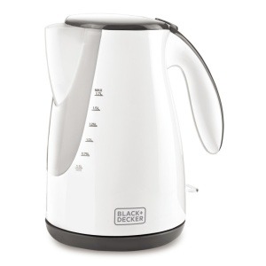 بلاك اند ديكر غلاية كهربائية ستانلس ستيل JC72-B5، 2000 وات - ابيض