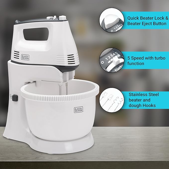 بلاك اند ديكر عجانة بلاستيك بوعاء M700، 300 وات - الصورة 2