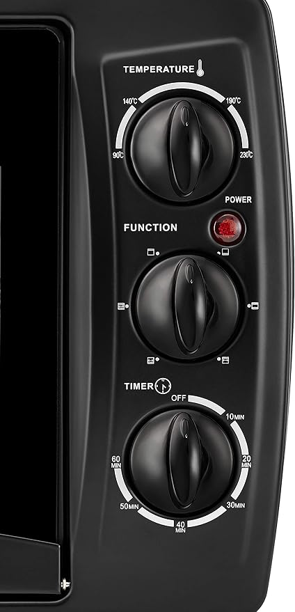 بلاك اند ديكر فرن كهربائي 19 لتر أسود موديل TRO19RDG - الصورة 3