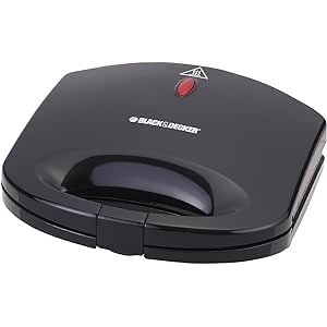 بلاك أند ديكر صانعة الساندوتش 600 واط، شريحتين موديل TS1000-B5 - أسود