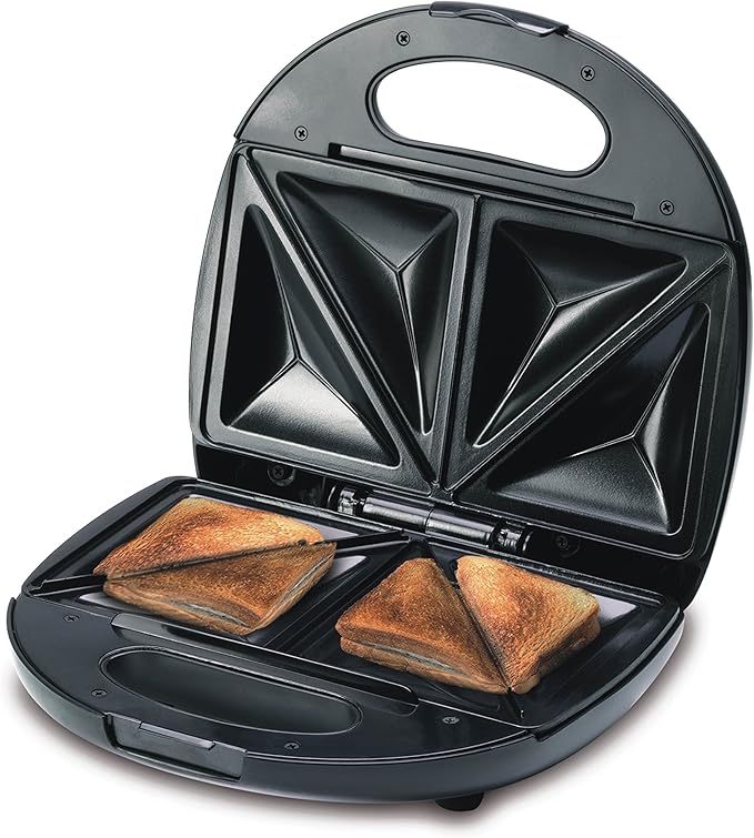 Black & Decker TS2000-B5 2 Slices Sandwich Maker, 750 Watt - Black - Image 4