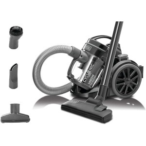 بلاك اند ديكر مكنسة كهربائية 1300 واط بدون كيس متعدد الدوامات ، اسود - VM1480-B5