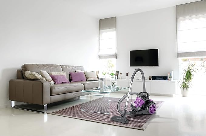 بلاك اند ديكر مكنسة كهربائية بدون كيس 1800 وات VM1880، أرجواني - الصورة 2