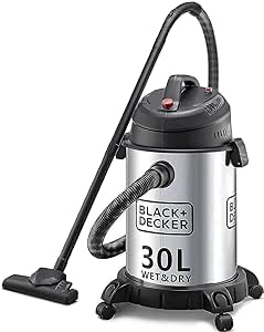 بلاك اند ديكر مكنسة برميل، 1610 وات، فضي/اسود - WV1450-B5