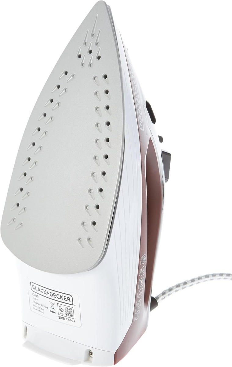 بلاك اند ديكر مكواة بخار X1550-B5، 1600 وات - احمر - الصورة 2