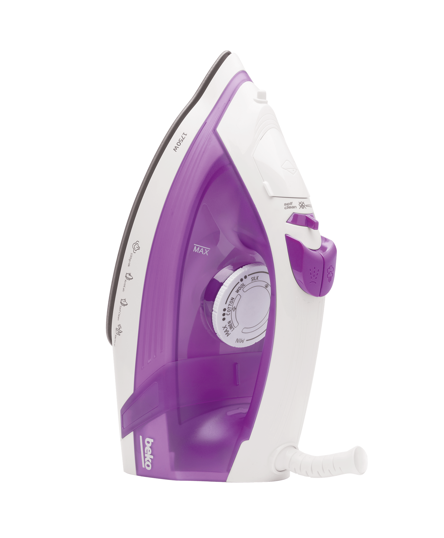 مكواة بخار بيكو 1800 واط بنفسجي - SIM3617 - الصورة 2