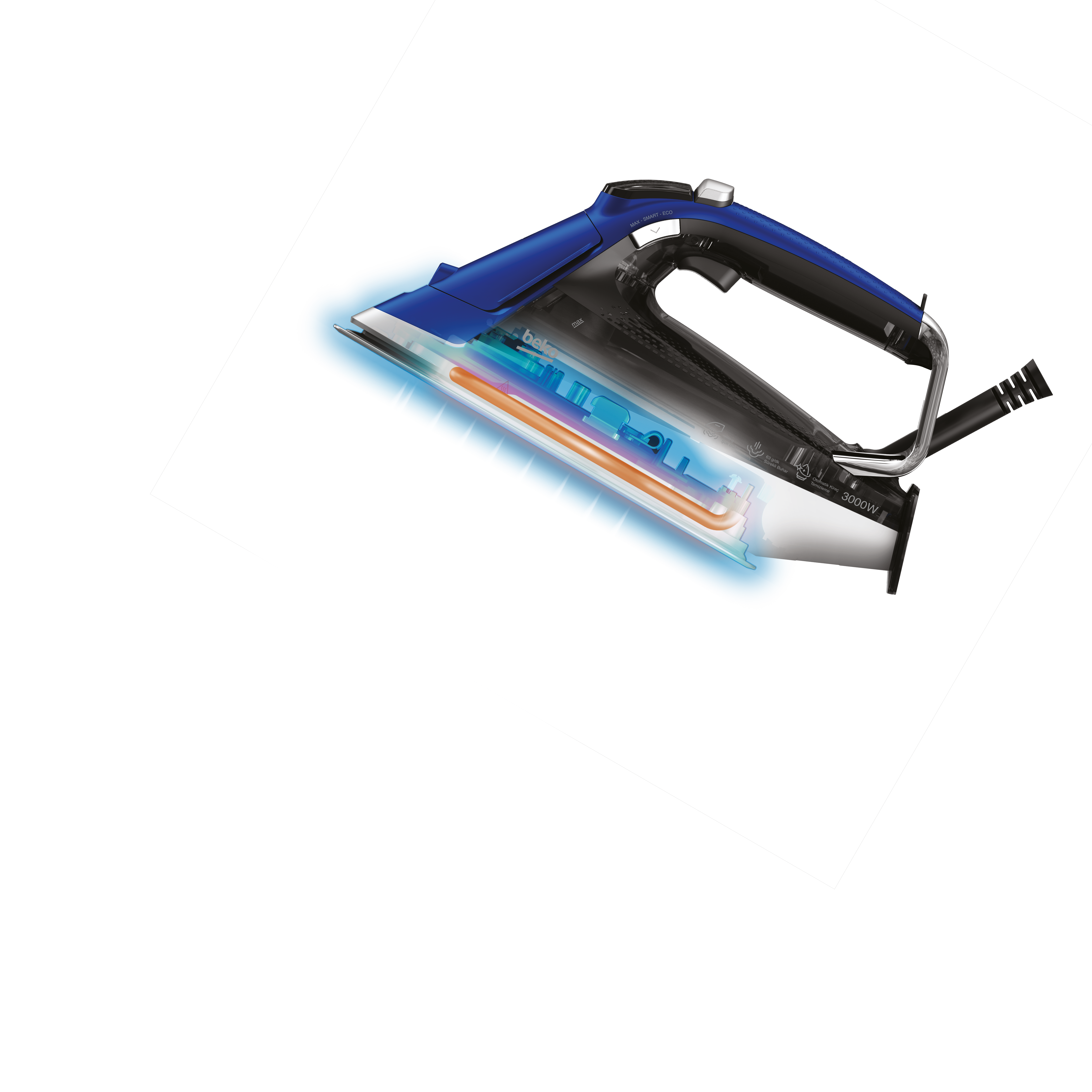 مكواة بخار بيكو، 350 مل، 3000 وات - SPA9130B - الصورة 4