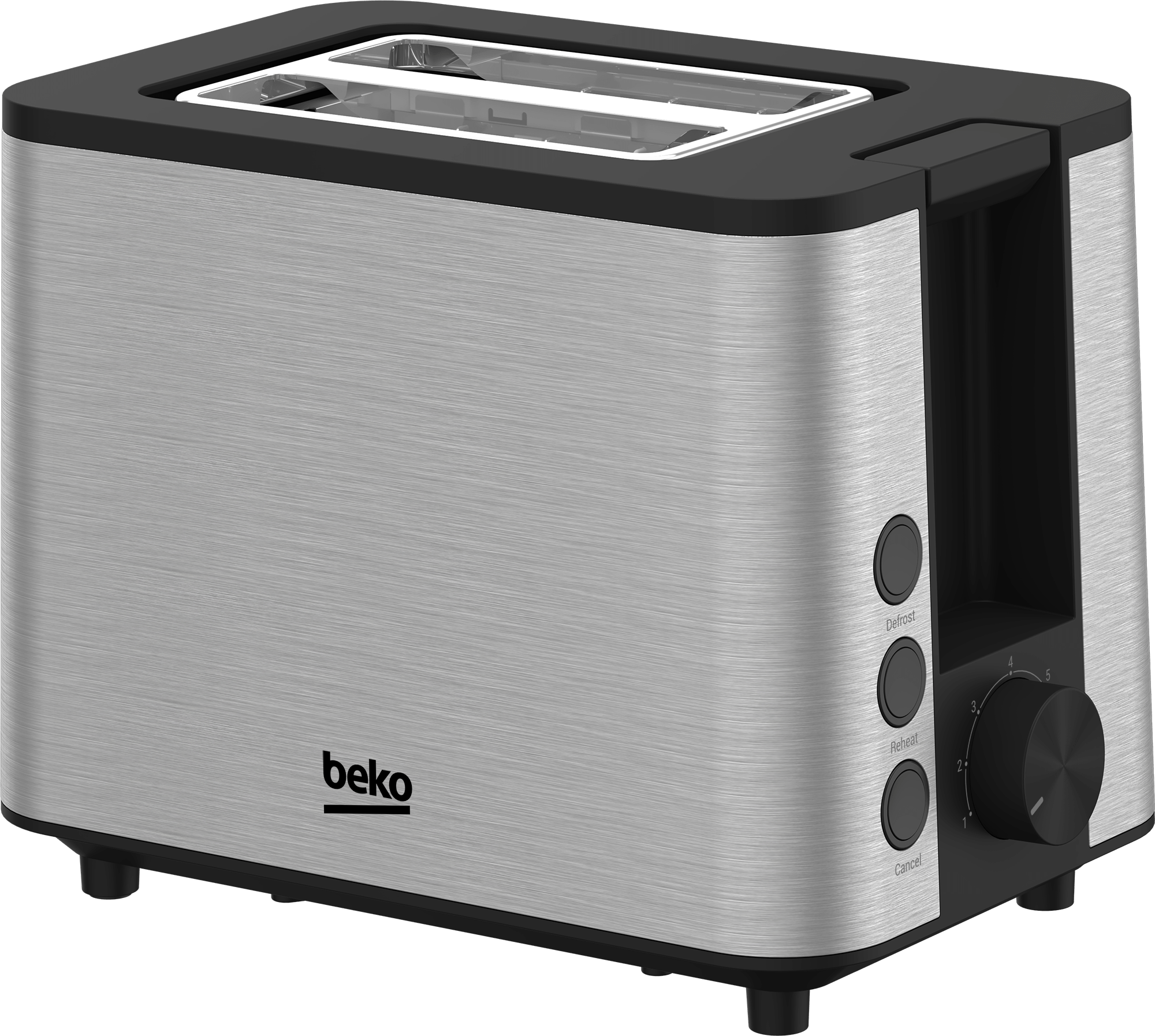 beko Toaster , 950W 2 Chips, Digital Stainless - TAM7321I