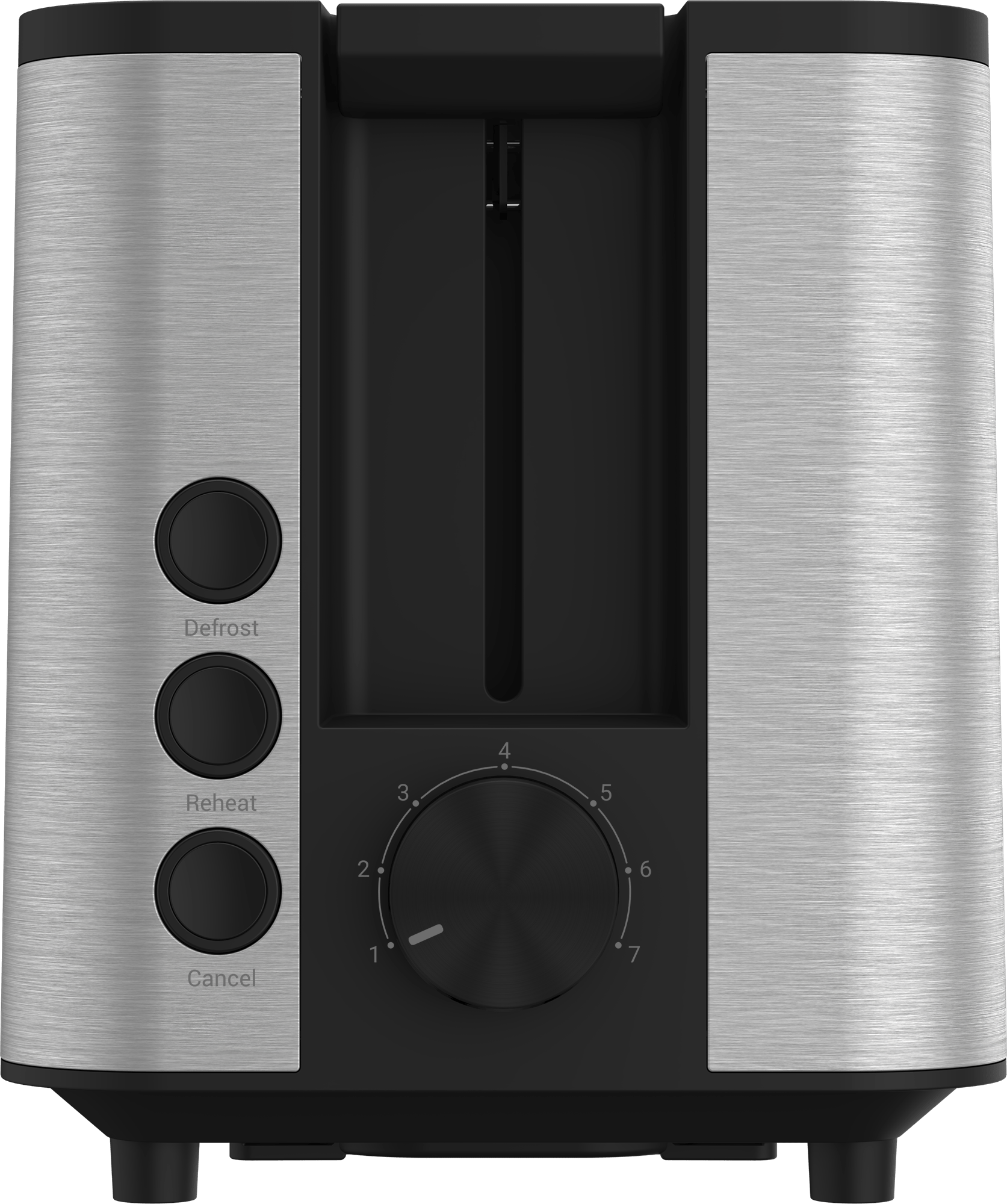 beko Toaster , 950W 2 Chips, Digital Stainless - TAM7321I - Image 2