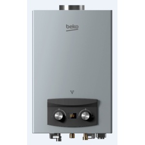 سخان غاز بيكو ديجيتال، 6 لتر، فضي -BGWH6LS