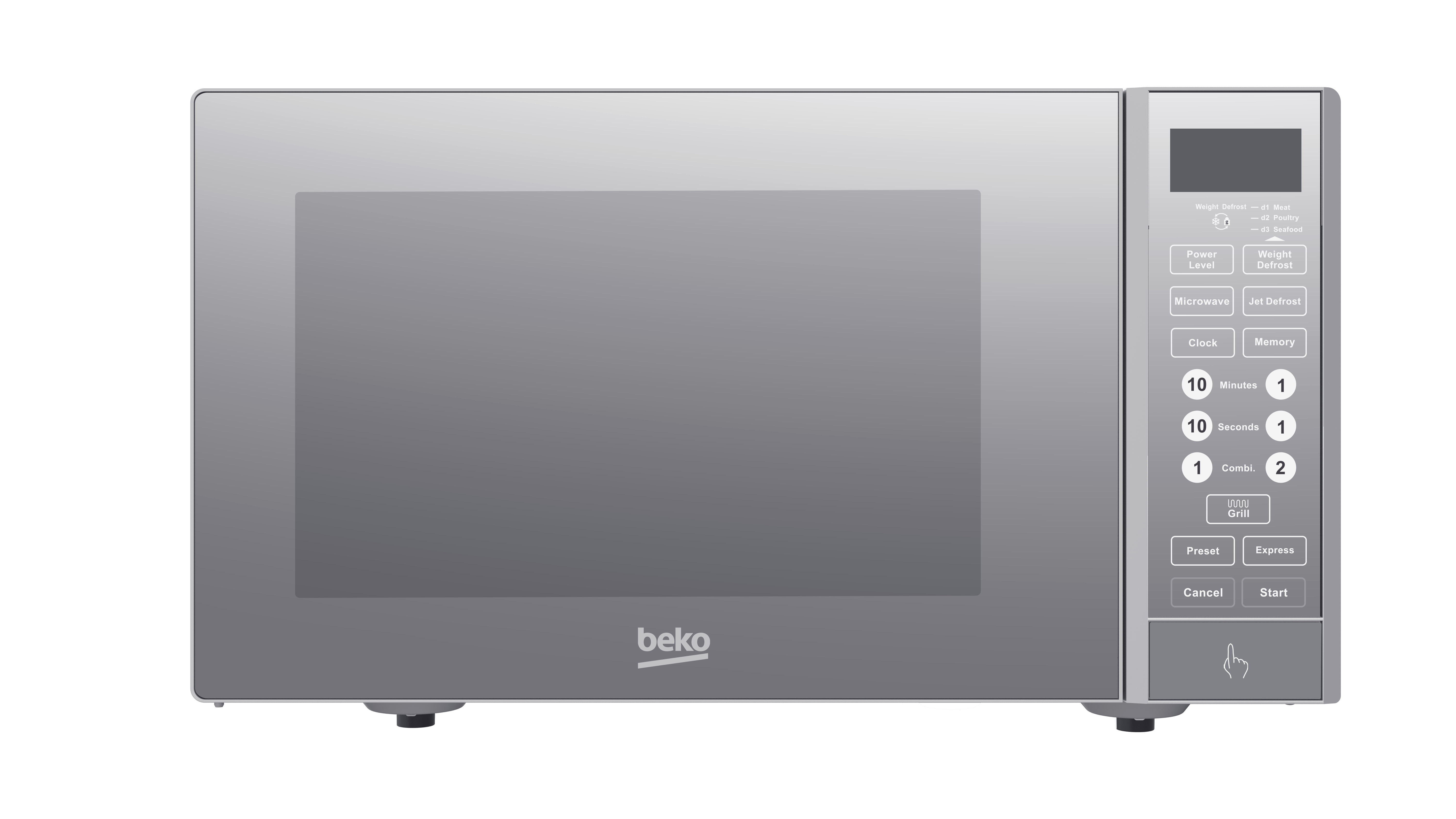 ميكروويف بيكو بشواية، سعة 23 لتر، فضي - MGF23330S